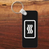 Porte-clés Carte Zener | 3 lignes verticales ondulées (Recto)