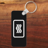 Porte-clés Carte Zener | 3 lignes verticales ondulées (Verso)