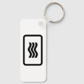 Porte-clés Carte Zener | 3 lignes verticales ondulées (Verso)