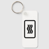 Porte-clés Carte Zener | 3 lignes verticales ondulées (Recto)