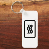 Porte-clés Carte Zener | 3 lignes verticales ondulées (Recto)