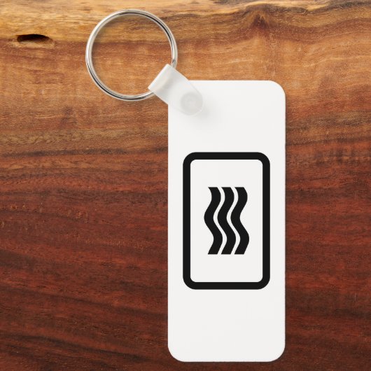 Porte-clés Carte Zener | 3 lignes verticales ondulées (Recto)