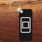 Porte-clés Carte Zener | Carré creux (Recto)