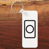 Porte-clés Carte Zener | Cercle creux (Recto)