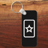Porte-clés Carte Zener | Hollow 5 Pointed Star (Recto)