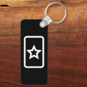 Porte-clés Carte Zener | Hollow 5 Pointed Star (Verso)