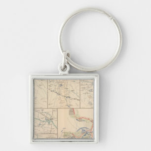 Porte-clés Cartes de campagne de Savannah Goldsborough