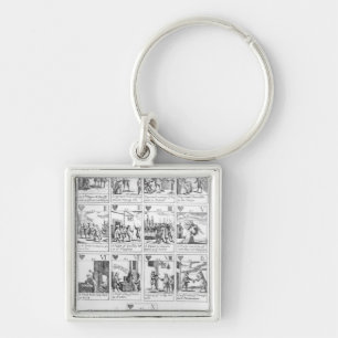 Porte-clés cartes de jeu Anti-catholiques commémorant