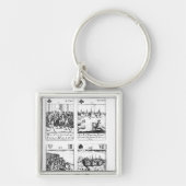 Porte-clés Cartes de jeu commémorant (Devant)