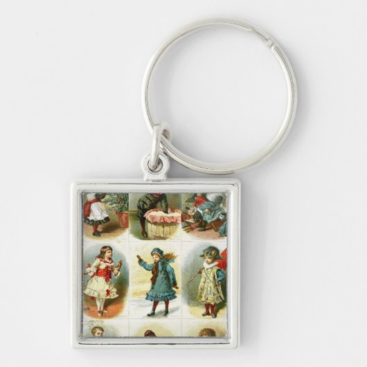 Porte-clés Cartes de Noël (Devant)