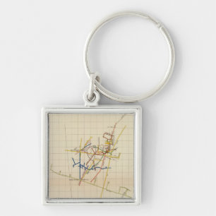 Porte-clés Cartes des mines de Comstock numéro II