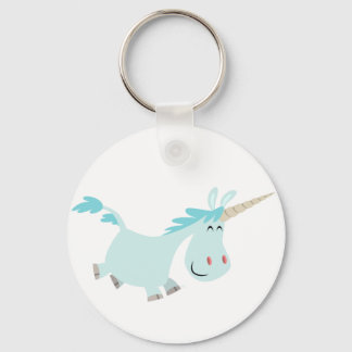 Porte-clés Carton bleu mou Unicorn Porte - clé