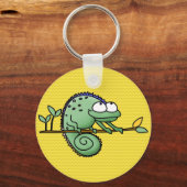 Porte-clés Carton de Chameleon Lizard Cute (Recto)
