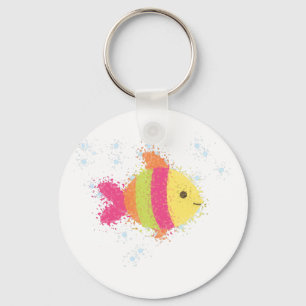 Porte-clés Carton de poisson mignon