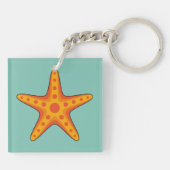 Porte-clés Carton d'Épis orange mignon (Dos)