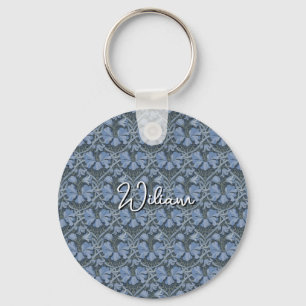 Porte-clés Carton d'invitation au motif floral à l'aquarelle