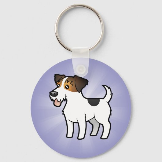 Porte-clés Carton Jack Russell Terrier (Recto)