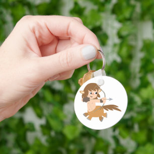 Porte-clés Carton mignon Centaur Sagittarius Porte - clé