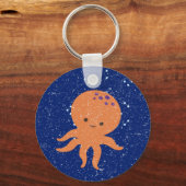 Porte-clés Carton octopus en papier ancien (Recto)