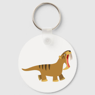 Porte-clés Cartoon à bouche béante mignon Thylacosmilus Porte