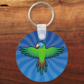 Porte-clés Cartoon Conure / Lorikeet / Parrot (Recto)