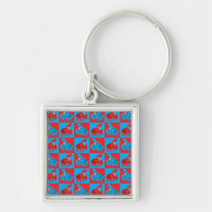Porte-clés Cartoon crabe mosaïque