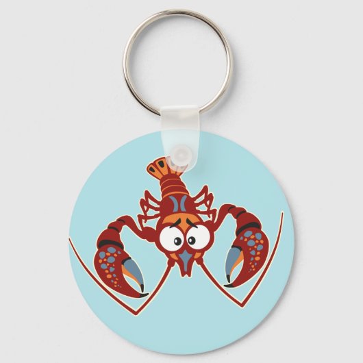 Porte-clés cartoon crayfish (Recto)