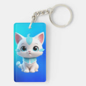 Porte-clés Cartoon Cute Kitten 3D Design-38063 (Dos)