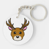 Porte-clés Cartoon Deer (Dos)