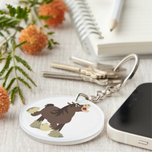 Porte-clés Cartoon Exuberant Cute Porte - clé Cheval Shire