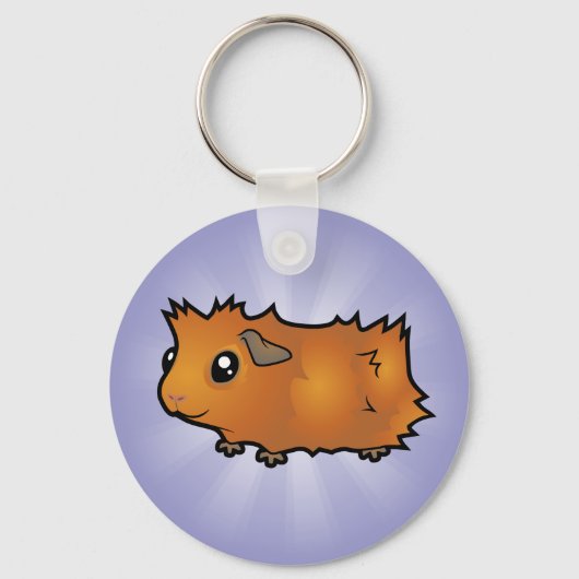 Porte-clés Cartoon Guinea Pig (scruffy) (Recto)