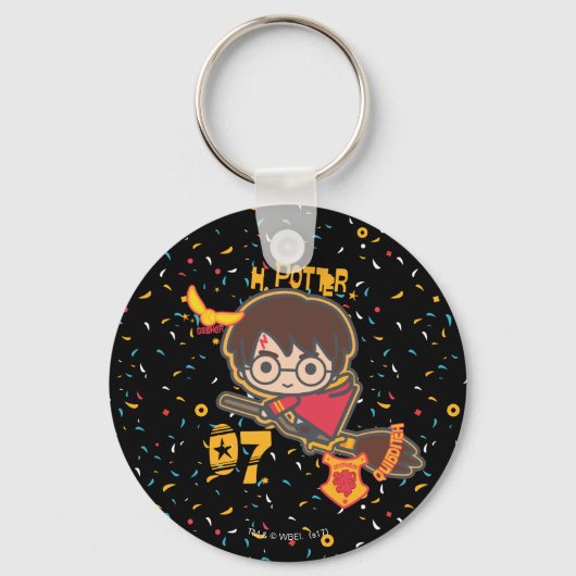 Porte-clés Cartoon Harry Potter Quidditch Attrapeur (Recto)