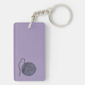 Porte-clés Cartoon Kitty avec boule de fil (Dos)
