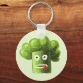 Porte-clés Cartoon Le Brocoli est une nourriture saine (Recto)