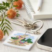 Porte-clés Cartoon Llama (Devant Droit)