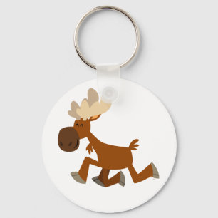 Porte-clés Cartoon mignon Merry Moose Porte - clé