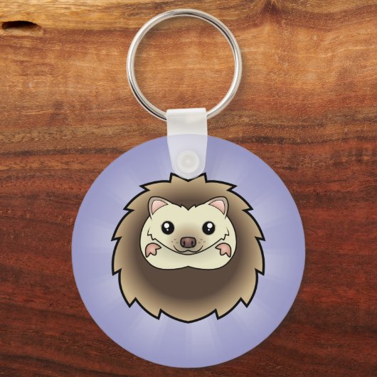 Porte-clés Cartoon Pygmy Hedgehog (Recto)