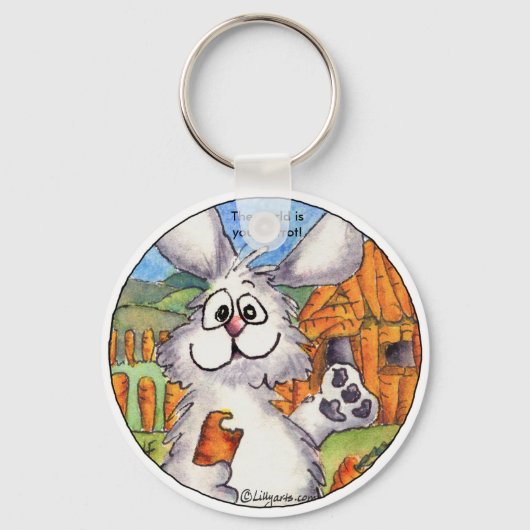 Porte-clés Cartoon Rabbit Amusant Porte - clé mignon (Recto)