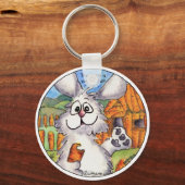 Porte-clés Cartoon Rabbit Amusant Porte - clé mignon (Recto)