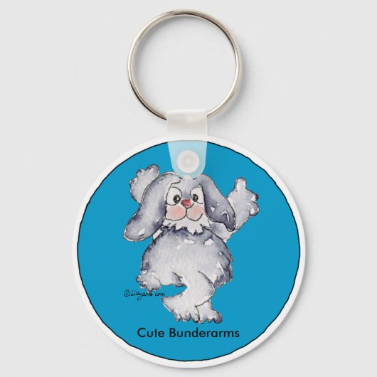 Porte-clés Cartoon Rabbit mignon Clôtures personnalisées (Recto)