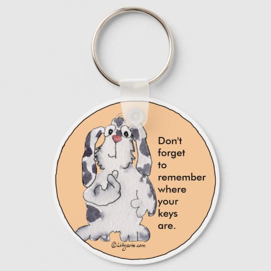 Porte-clés Cartoon Rabbit mignon Clôtures personnalisées (Recto)