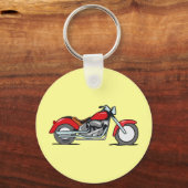 Porte-clés Cartoon Red MotorCycle - MotoAuto (Recto)