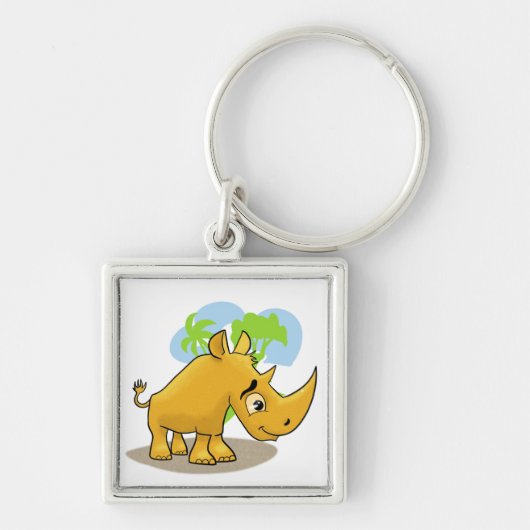 Porte-clés Cartoon Rhino (Devant)