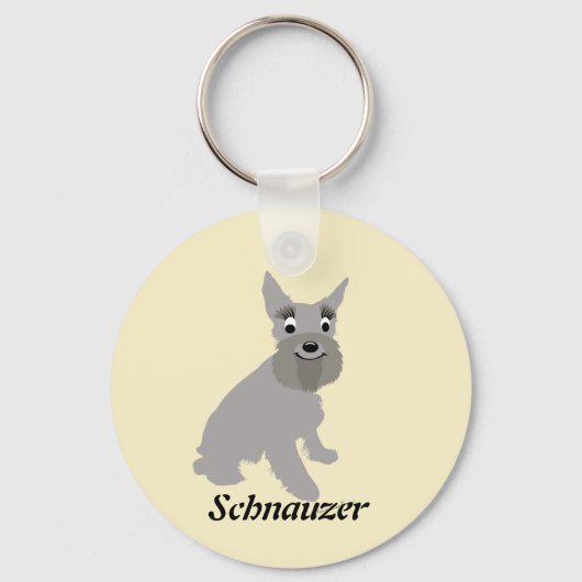 Porte-clés Cartoon Schnauzer (Recto)