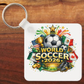 Porte-clés Cartoon World Soccer 2026 (Recto)