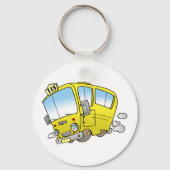 Porte-clés Cartoon Yellow Bus Porte - clé (Recto)