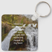 Porte-clés Cascade de Bluebells Paysage Mémorial Cadeau (Dos)