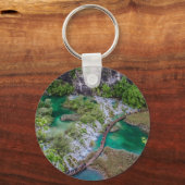 Porte-clés Cascade de cascade du parc des lacs Plitvice (Recto)