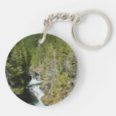 Porte-clés Cascade de la forêt nationale olympique (Dos)