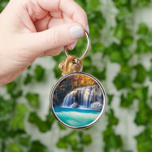 Porte-clés Cascade d'Erawan dans la province de Kanjanaburi e (Main)